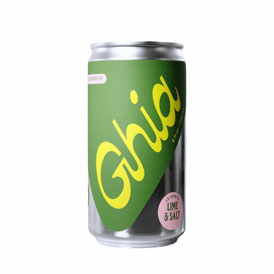 Non-Alcoholic Spirits No and Low | Ghia Le Spritz Lime & Salt 4-Pack - Non-Alcoholic Cocktail