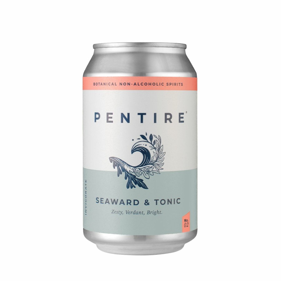 Non-Alcoholic Spirits No and Low | Pentire Seaward & Tonic 4-Pack - Non-Alcoholic Gin & Tonic