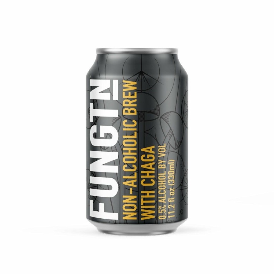 Non-Alcoholic Beer & More No and Low | Fungtn Chaga Lager - Non-Alcoholic Beer 6-Pack