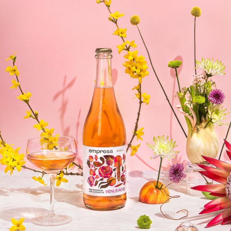 Non-Alcoholic Wines No and Low | Empress Venus Rose - Non-Alcoholic Sparkling Wine Alternative