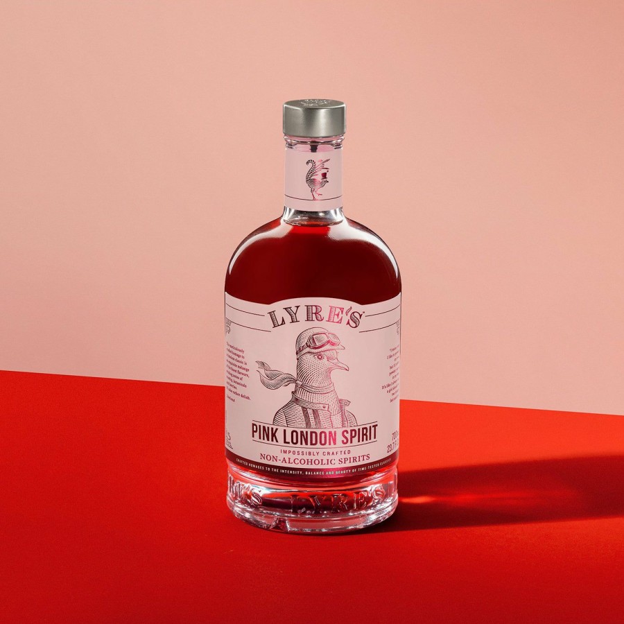 Non-Alcoholic Spirits No and Low | Lyre'S Pink London - Non-Alcoholic Pink Gin