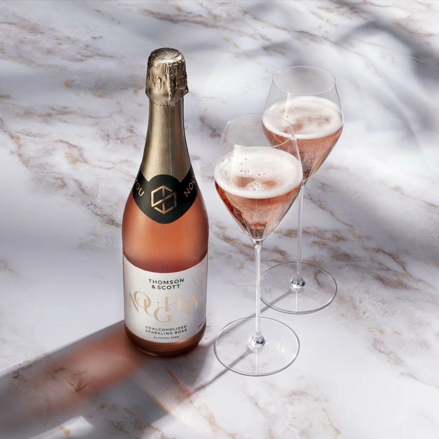 Non-Alcoholic Wines No and Low | Noughty Sparkling Rose - Alcohol-Free Sparkling Rose Wine