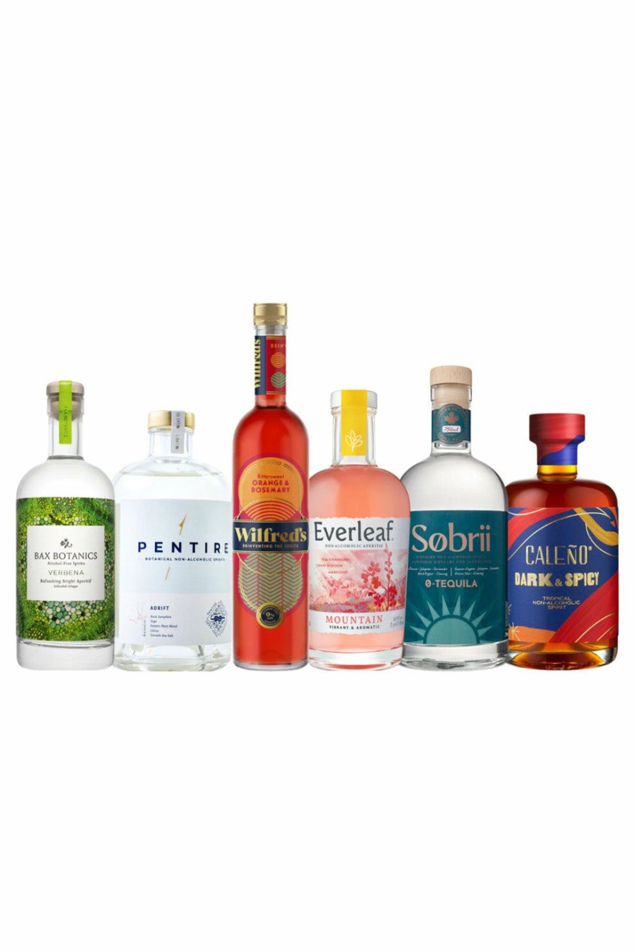 Non-Alcoholic Beer & More No and Low | Home Bar Starter Kit - 6 Non Alcoholic Spirits