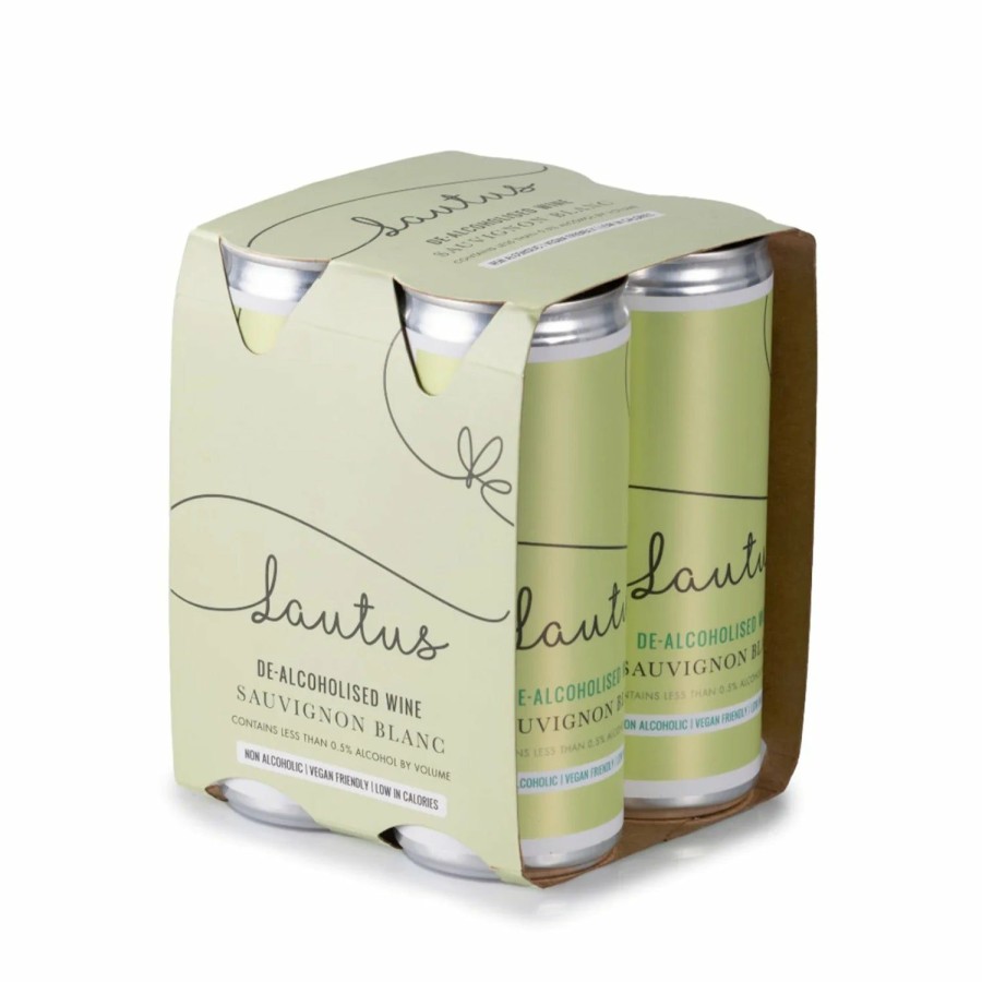 Non-Alcoholic Spirits No and Low | Lautus Sauvignon Blanc 4-Pack - Non-Alcoholic White Wine