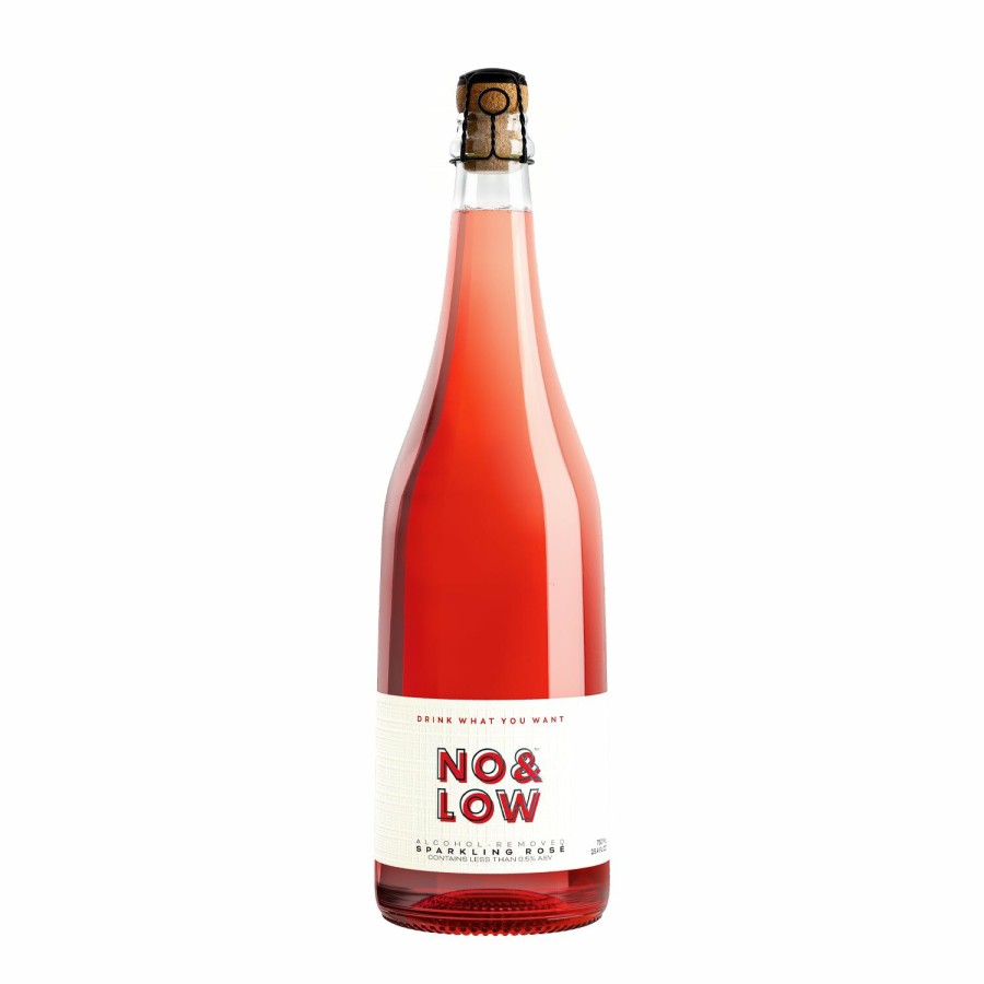 Non-Alcoholic Wines No and Low | No & Low Sparkling Rose - Non-Alcoholic Sparkling Rose Wine