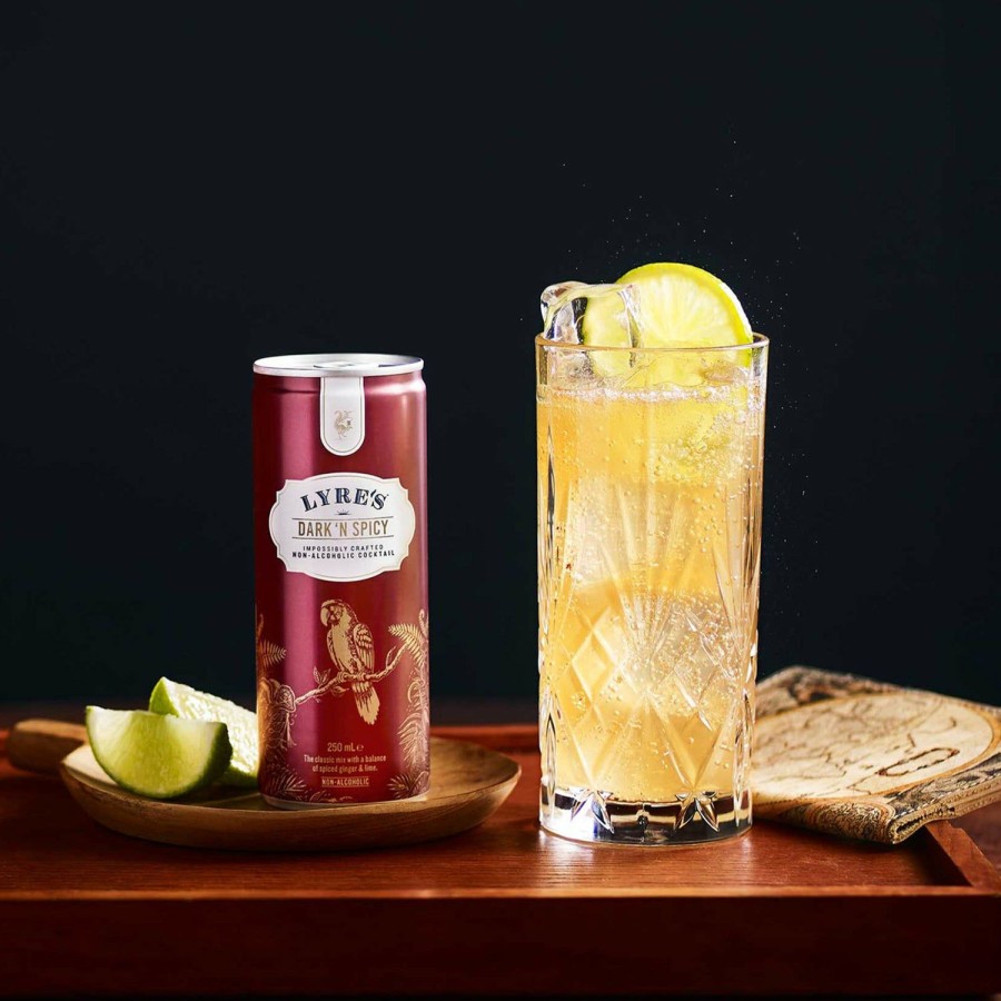 Non-Alcoholic Spirits No and Low | Lyre'S Dark & Spicy 4-Pack - Non-Alcoholic Cocktail