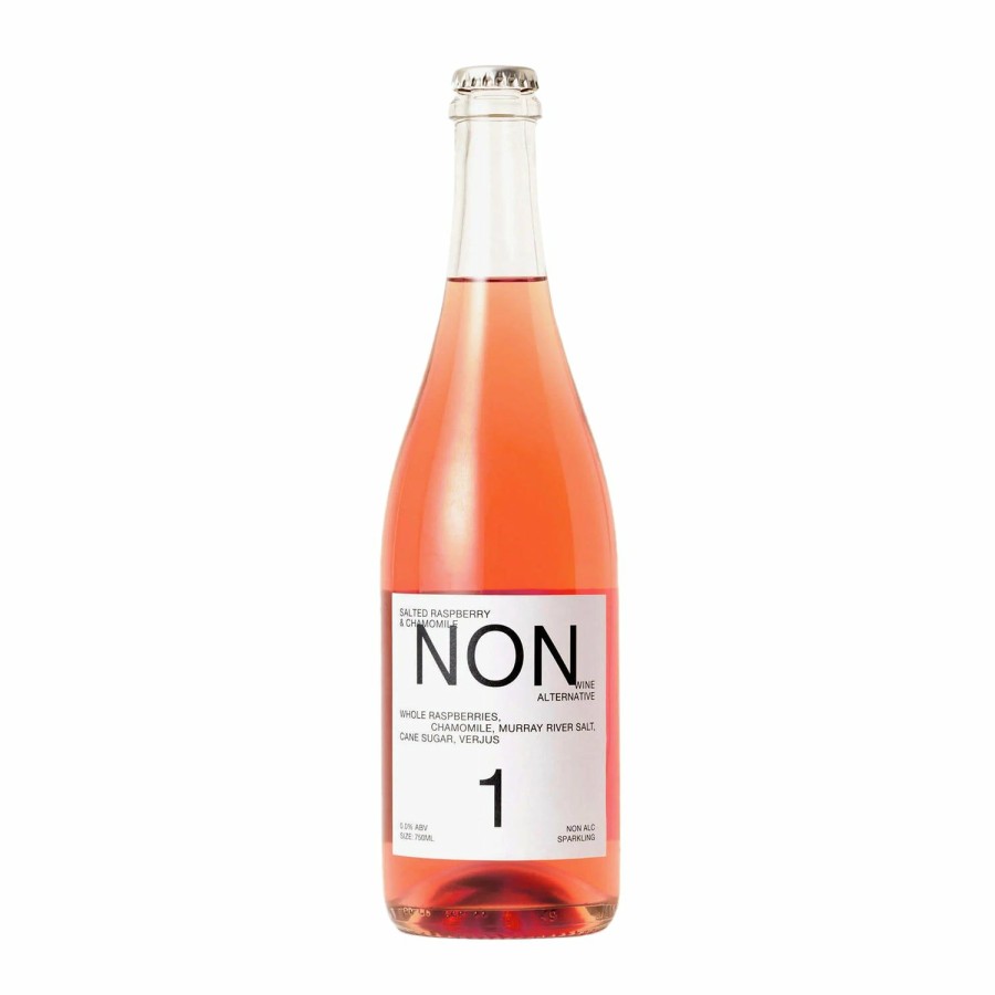 Non-Alcoholic Wines No and Low | Non #1 Salted Raspberry & Chamomile - Non-Alcoholic Rose Wine Alternative