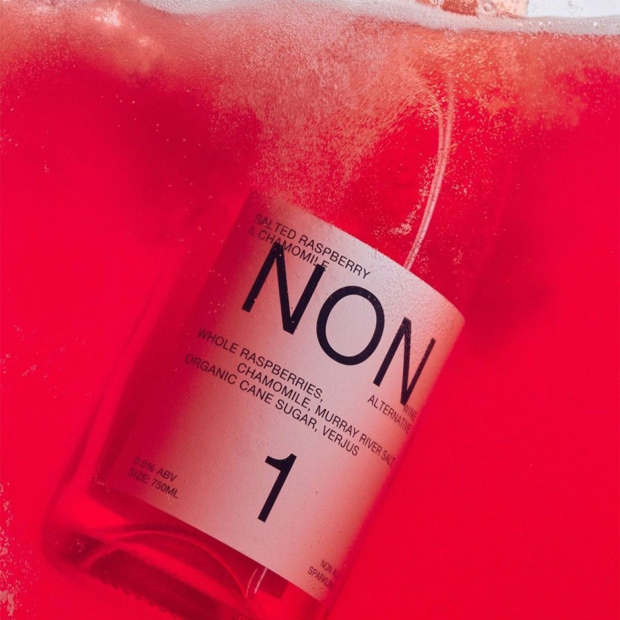 Non-Alcoholic Wines No and Low | Non #1 Salted Raspberry & Chamomile - Non-Alcoholic Rose Wine Alternative